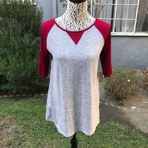 Nordstrom BP Baseball Longsleeve Quarter Sleeve